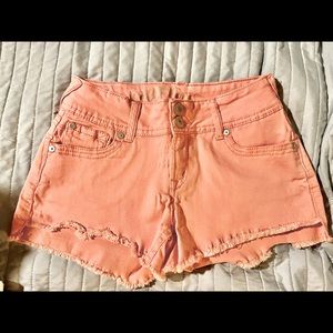 Wallflower Pink Jean Shorts 5
